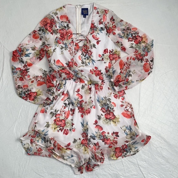Disney Beauty and the Beast floral romper S - Picture 4 of 14